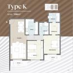 وحده سكنيه 138 متر مربع - كمبوند اليسيوم