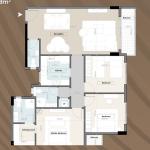 وحده سكنيه 168 متر -كمبوند اليسيوم