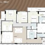 وحده سكنيه 195 متر بكمبوند اليسيوم