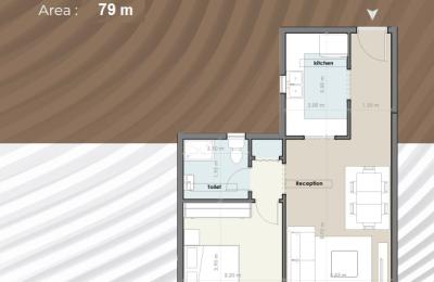 وحده سكنيه 79 متر مربع - كمبوند اليسيوم